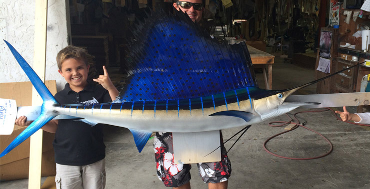 Atlantic Sailfish replica customer