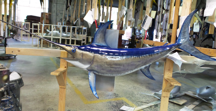 Swordfish mount at Gray Taxidermy