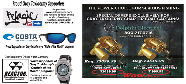 Gtray Taxidermy Sponsors